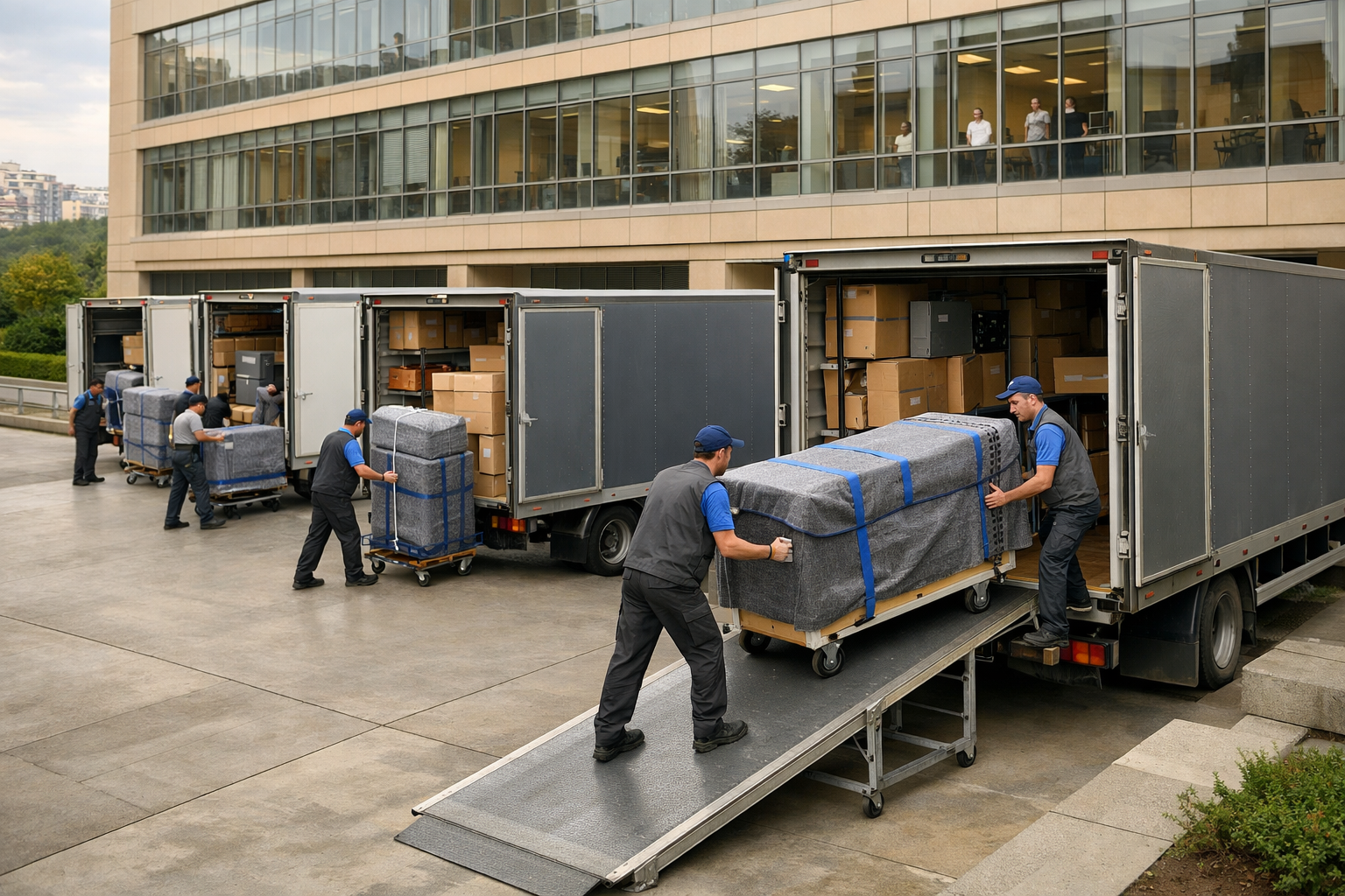 İstanbul teknoloji kampüsünde 47 ofislik taşıma operasyonu